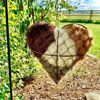 Nesting Heart Alpaca Wool Dispenser