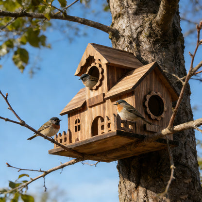 Forest Keeper Oak Birdhouse