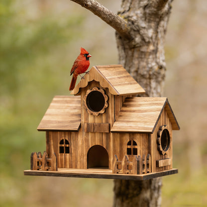 Forest Keeper Oak Birdhouse