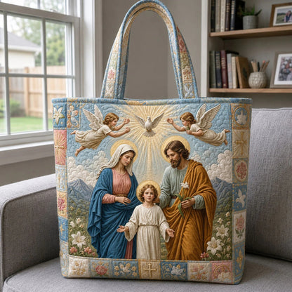 Handmade quilted tote bag