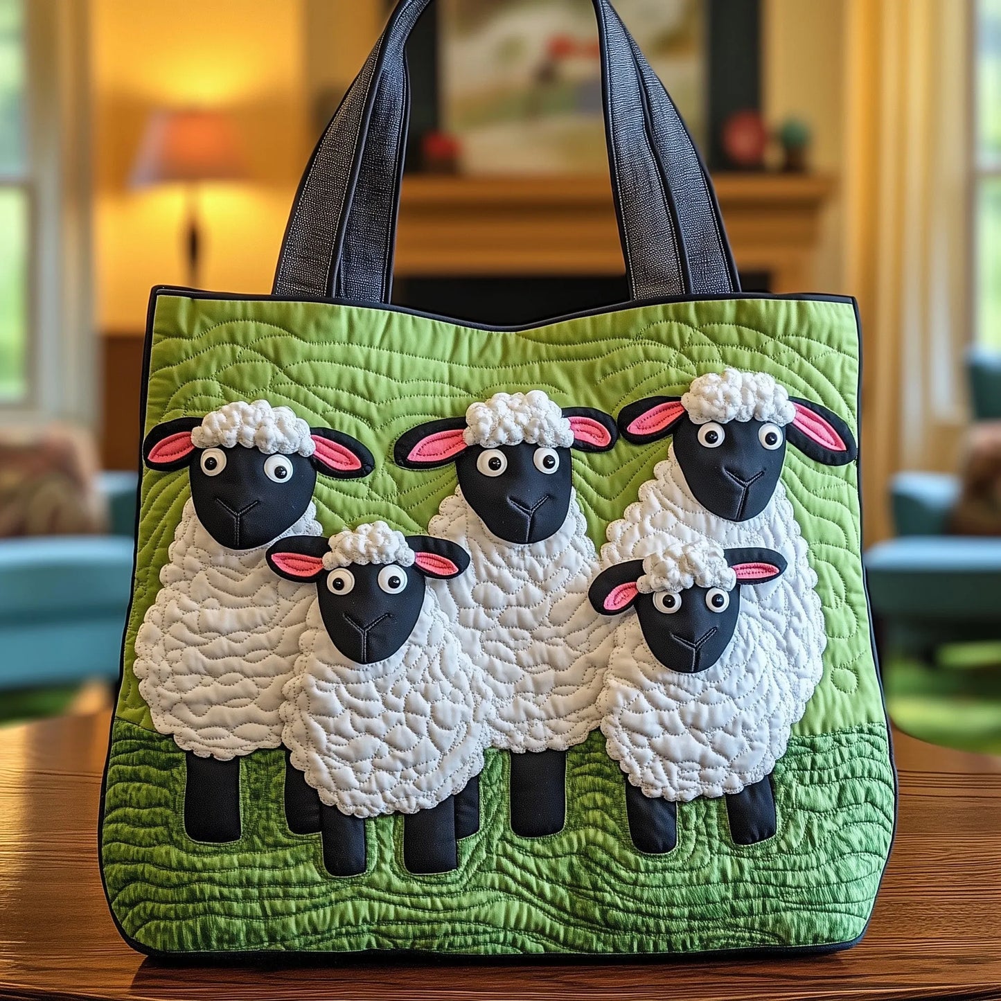 Sheep-themed Tote Bag