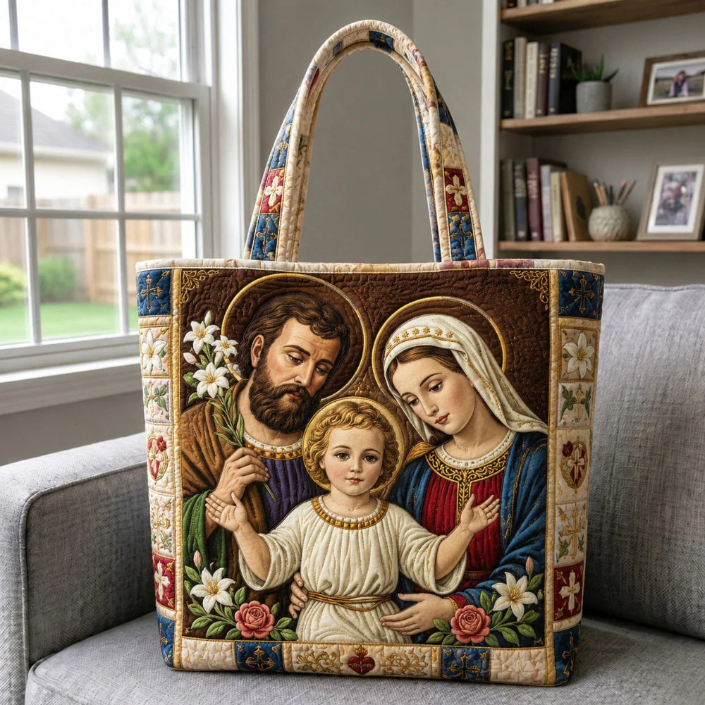 Handmade quilted tote bag