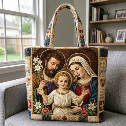 Handmade quilted tote bag
