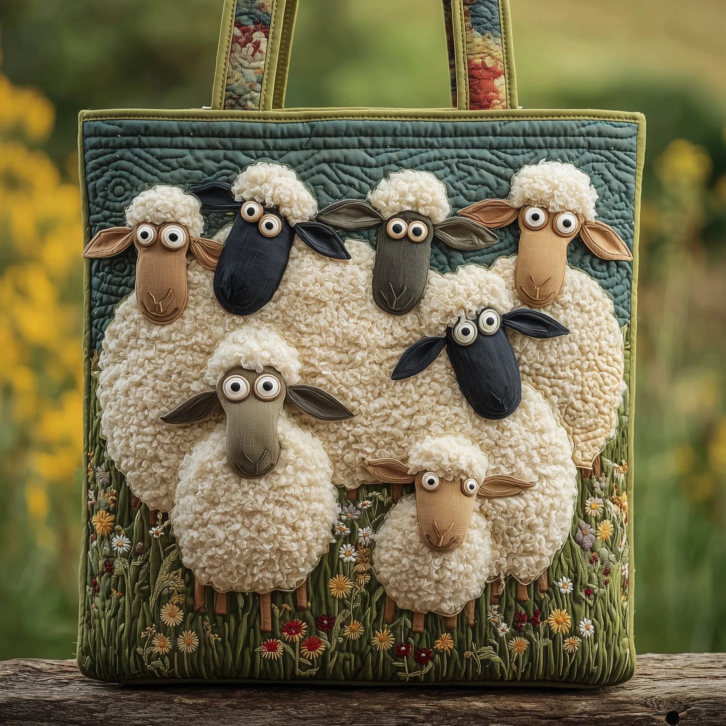 Sheep-themed Tote Bag